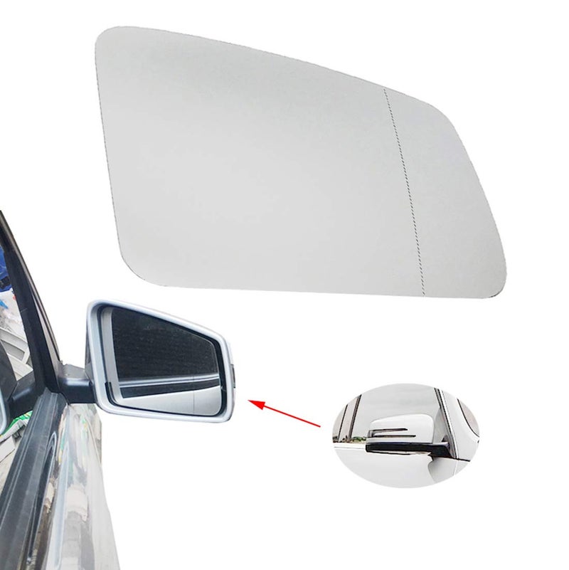 زجاج مرآة مدفأ لسيارات W204 W212 SCEClass الجانب الأيمن للراكب