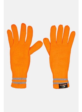 Mossy Oak Men 1 Pair Knitted Gloves, Orange  - Image 1