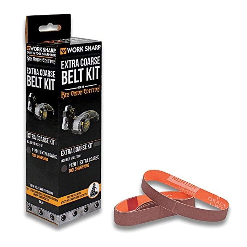 Work Sharp مجموعة أحزمة حبيبات خشنة إضافية من وورك شارب WSSAKO81117 لإصدار كين أونيون - Image 1