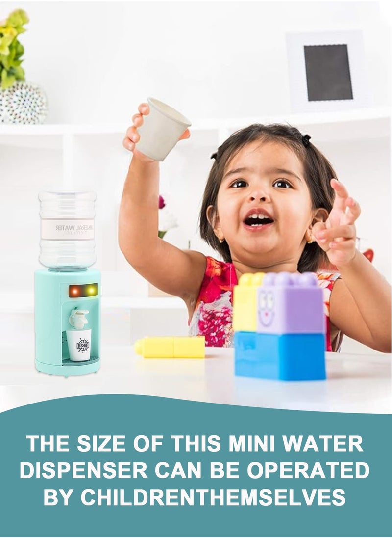 MaBaby Mini Kids Water Dispenser,Desk Water Dispenser Pretend Play Toy Kitchen Set with Lights and Effects,Kitchen Toys for Kids  - Image 3