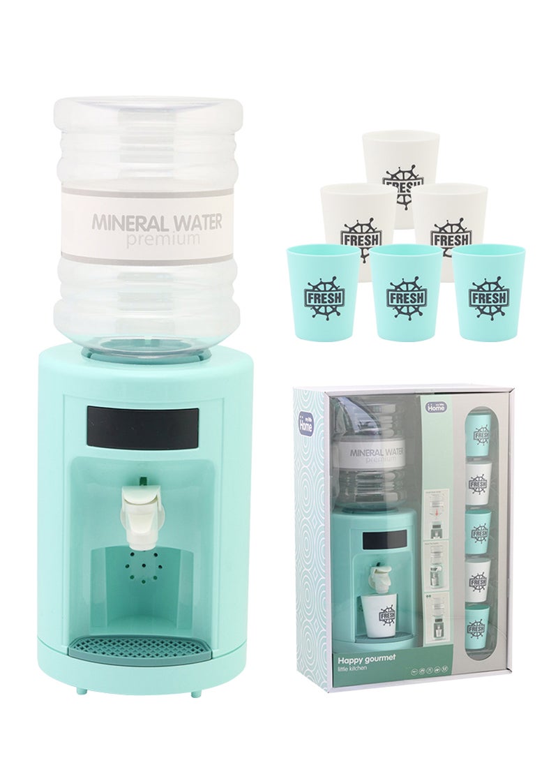 MaBaby Mini Kids Water Dispenser,Desk Water Dispenser Pretend Play Toy Kitchen Set with Lights and Effects,Kitchen Toys for Kids  - Image 2