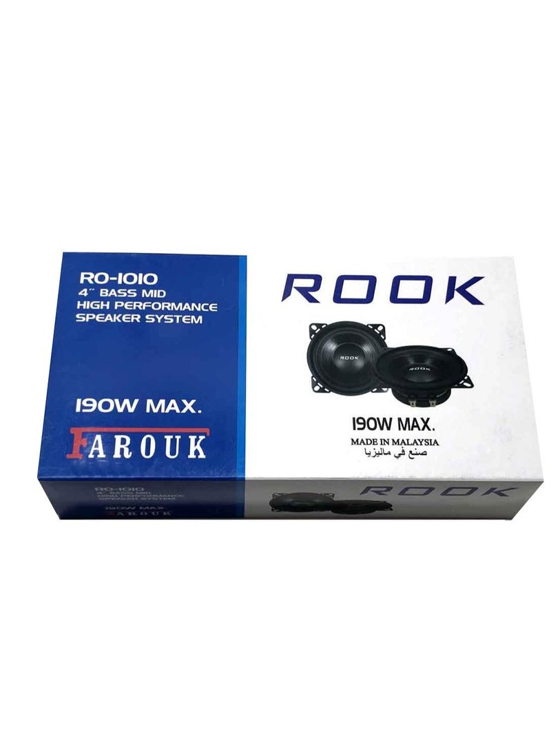 Rook Round Speaker Set 10cm 190W 1W 4 inch - Image 4