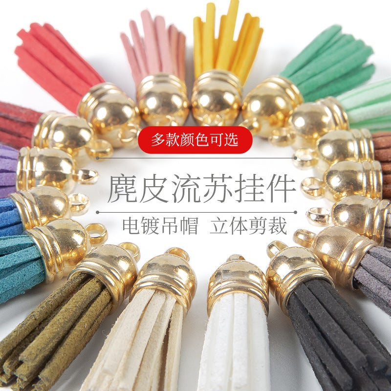 Color Tassel Tassel Diy Jewelry Accessories Small Tassel Pendant Pendant 4Cm Korean Velvet Tassel Tassel - Image 5