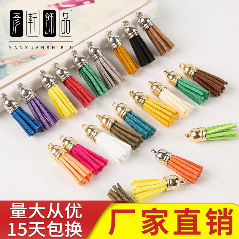 Color Tassel Tassel Diy Jewelry Accessories Small Tassel Pendant Pendant 4Cm Korean Velvet Tassel Tassel - Image 2