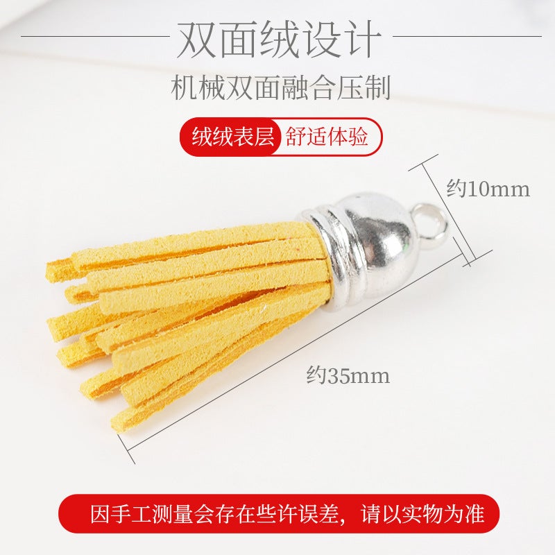 Color Tassel Tassel Diy Jewelry Accessories Small Tassel Pendant Pendant 4Cm Korean Velvet Tassel Tassel - Image 4
