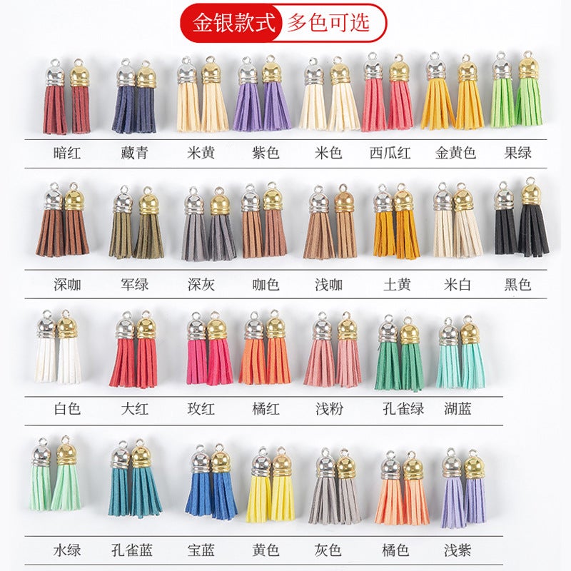 Color Tassel Tassel Diy Jewelry Accessories Small Tassel Pendant Pendant 4Cm Korean Velvet Tassel Tassel - Image 3