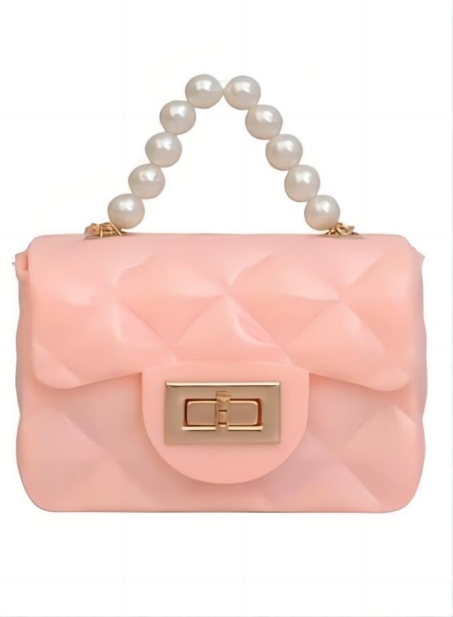 Girl's Pearl Handbag Mini Cute Chain Shoulder Bag (12CM * 8CM * 5CM) - Image 1