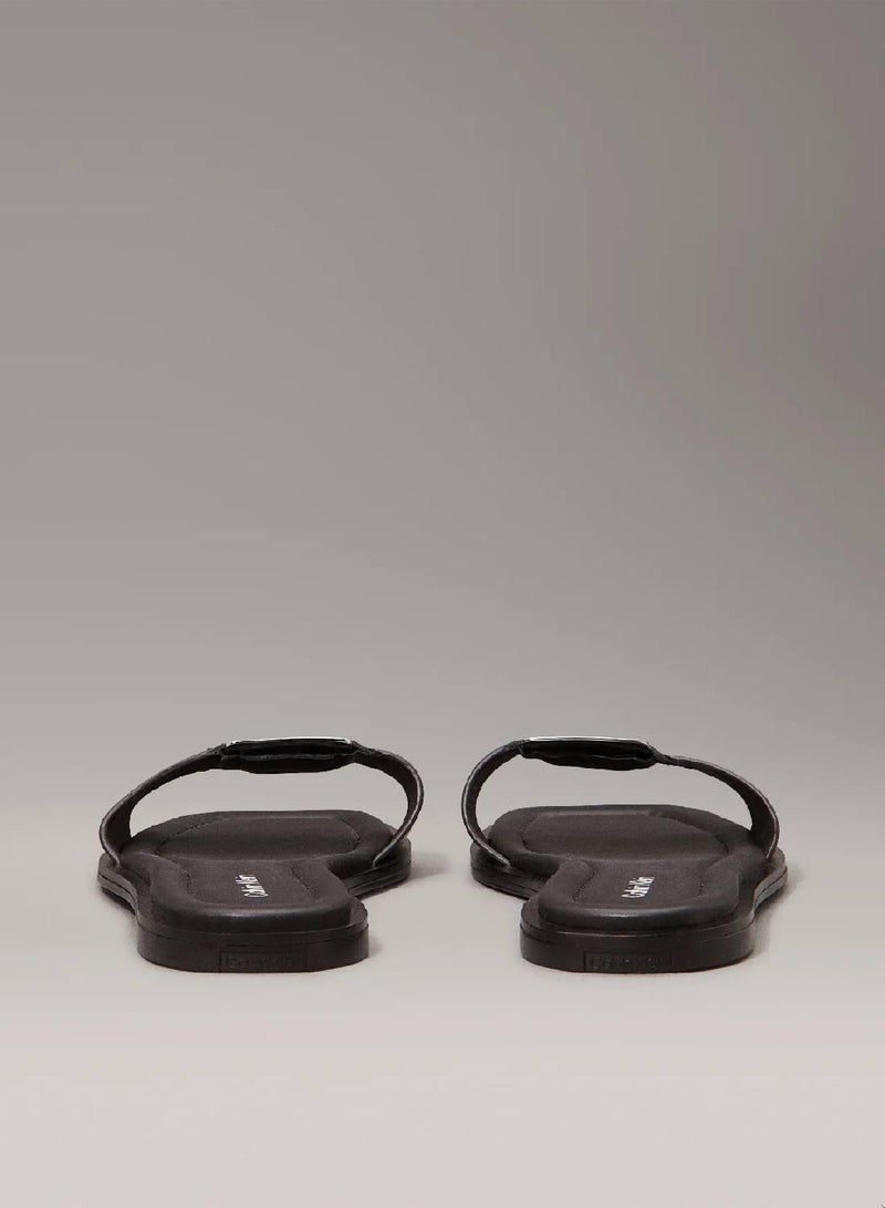 CALVIN KLEIN Leather Sliders - Image 4