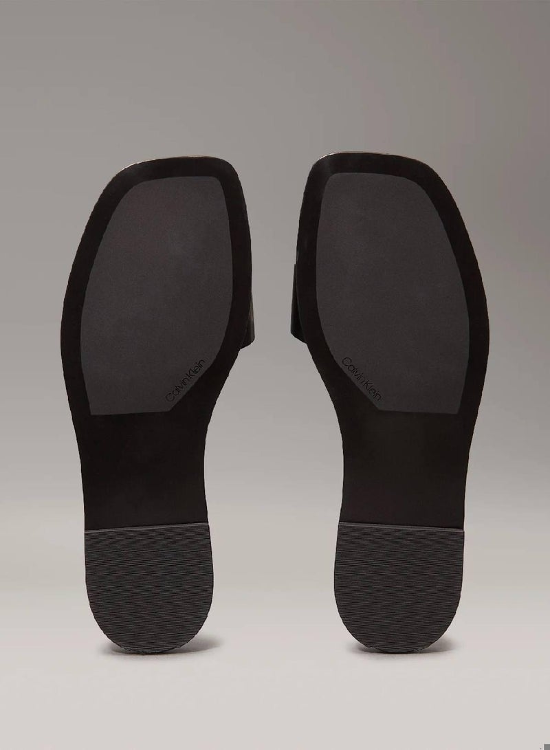 CALVIN KLEIN Leather Sliders - Image 5