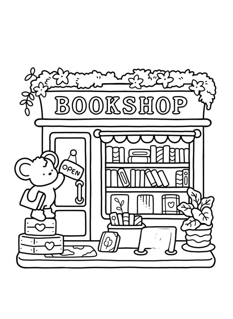 Generic Little Corner: Mindfulness Coloring Book for Adults & Teens – Whimsical Nordic Cozy Spaces with Super Cute Hygge Designs, Stress-Relieving Art Therapy (Cozy Spaces Series)  - Image 3