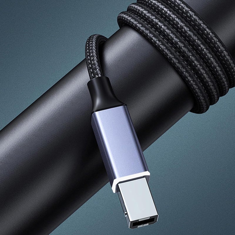كابل طابعة متعدد الاستخدامات للهواتف والأجهزة اللوحية من نوع C 2.0 إلى USB، للاتصال السريع والسهل - Image 3