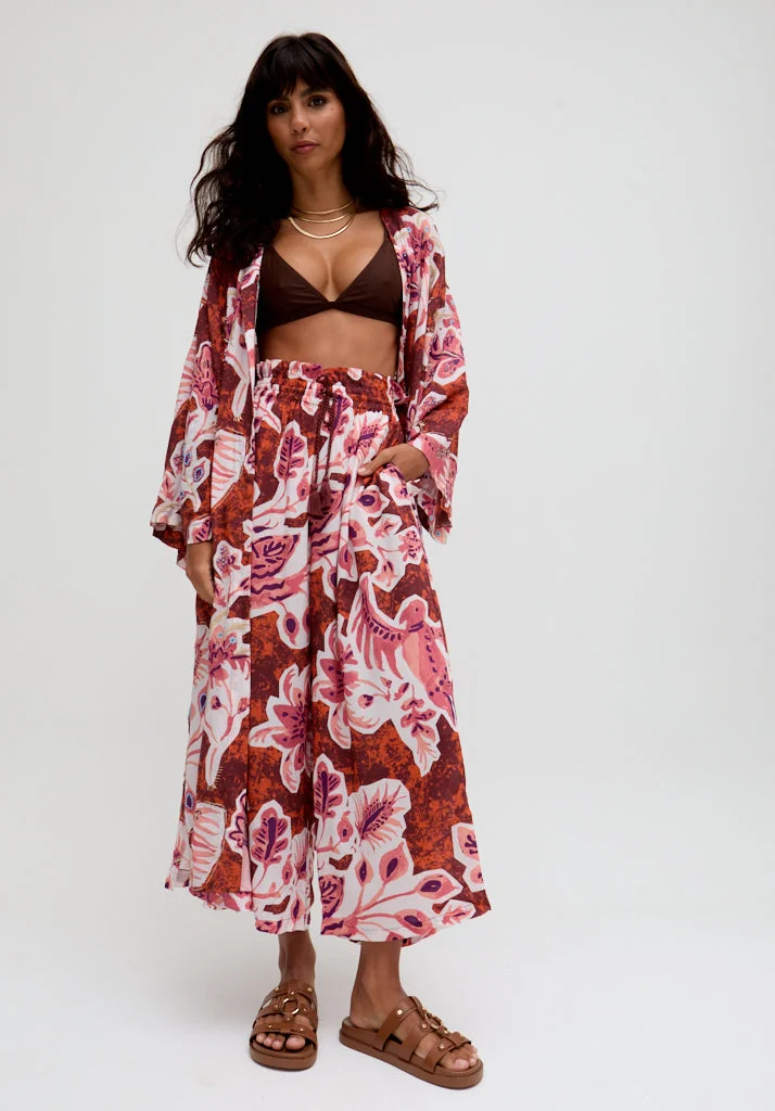 رافاي Amelia Edge To Edge Embellished Kimono In Multi
