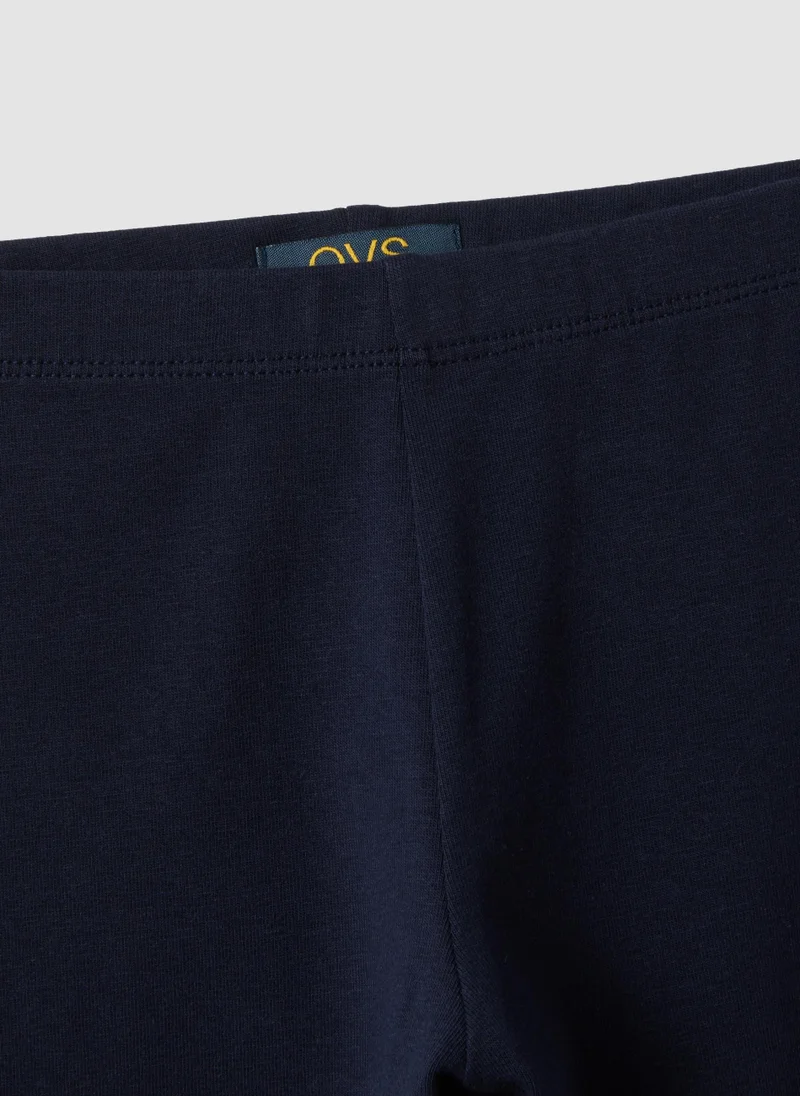 Ovs  OVS Girlsâ€™ Blue Skinny Leggings In Stretch Organic Cotton for Women | Best Price UAE