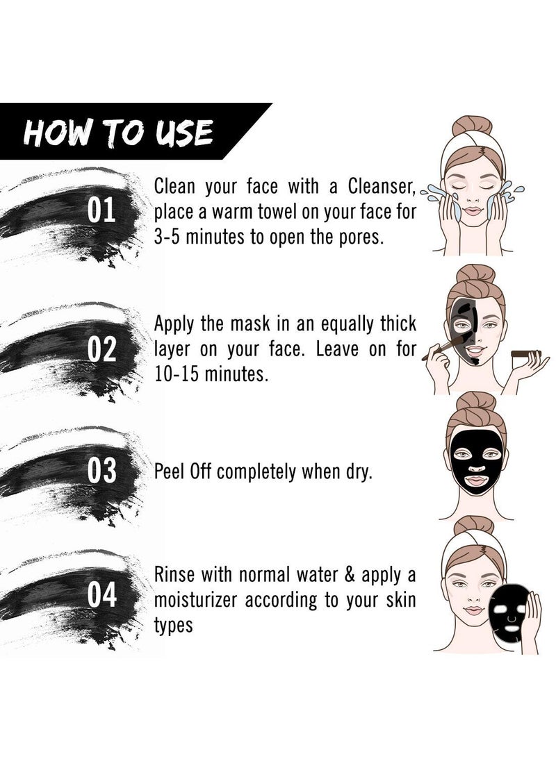 KEYA SETH AROMATHERAPY, DEVICE OF DROP Keya Seth Aromatherapy Charcoal Peel Off Mask Blackhead  Dead Skin Removal Tightens Pores Deeply Cleanses for Men  Women Enriched with Vitamin C  Rose Extract  Activated Charcoal  - Image 3