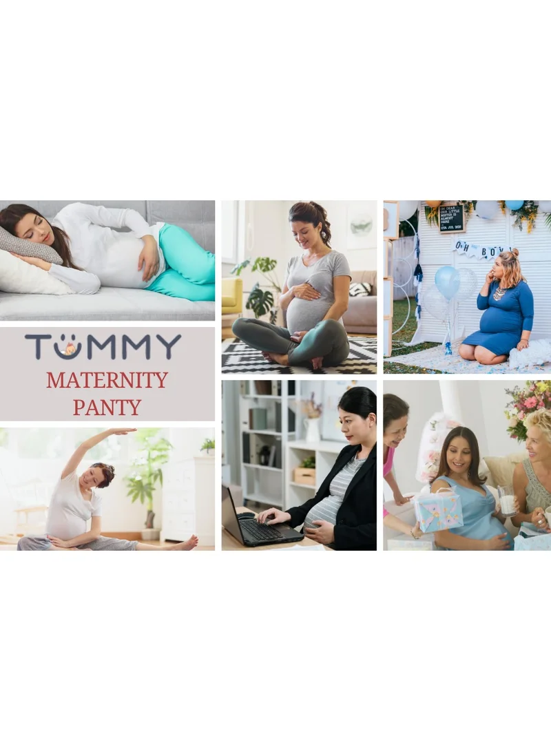 TUMMY High Waist Bamboo Cotton Pregnancy Pants with Full Belly Support Comfty Breathable for Women Panties