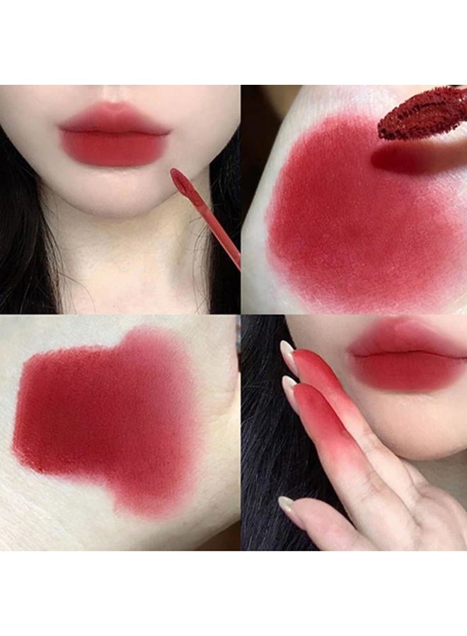Pakivs Matte Liquid Lipstick Set of 3 Cute Rabbit Lip Gloss Keychain 2 in 1 Lip Tint Waterproof Non-Stick Long Lasting Lip Clay Cute Maqui - Image 5