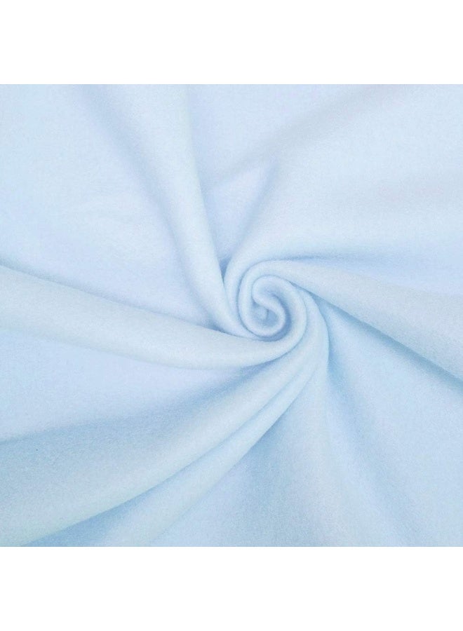 Baby Essentials Baby Essentials 30x40 Fleece Baby Blanket with Satin Trim for Boys, Girls, and Unknown Gender Baby (Blue)  - Image 3