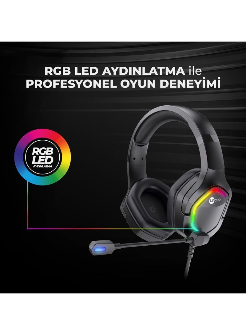 سماعة رأس للألعاب HT403 من بي اكسيلينت لليسو HT403، سماعة رأس PS4 بصوت محيطي 7.1 مع ميكروفون، للألعاب والكمبيوتر الشخصي، صوت جهوري ثقيل، تلسكوبية، عزل الضوضاء، سلكية، متوافقة مع منظور الشخص الأول، - Image 5