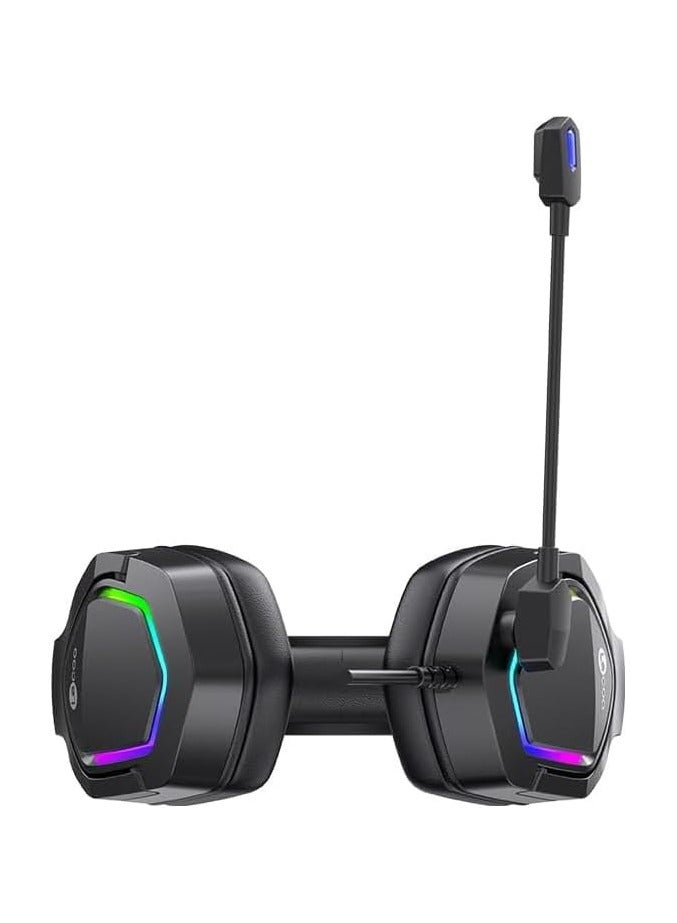 سماعة رأس للألعاب HT403 من بي اكسيلينت لليسو HT403، سماعة رأس PS4 بصوت محيطي 7.1 مع ميكروفون، للألعاب والكمبيوتر الشخصي، صوت جهوري ثقيل، تلسكوبية، عزل الضوضاء، سلكية، متوافقة مع منظور الشخص الأول، - Image 2