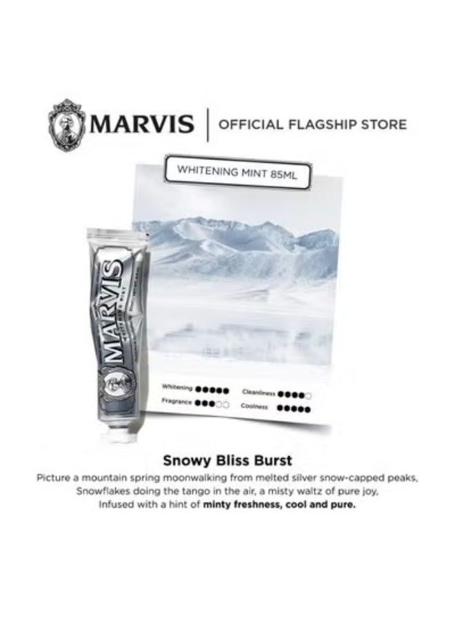 Marvis Whitening Mint Toothpaste - 85ml/4.4 oz Packed with Xylitol for Effective Teeth Whitening and Fresh Breath - Image 5