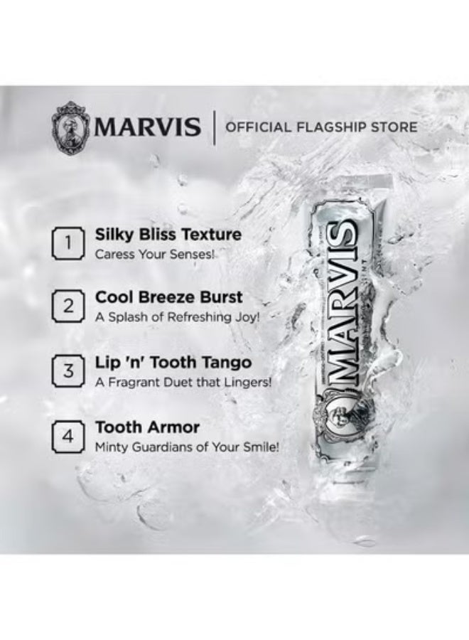 Marvis Whitening Mint Toothpaste - 85ml/4.4 oz Packed with Xylitol for Effective Teeth Whitening and Fresh Breath - Image 3