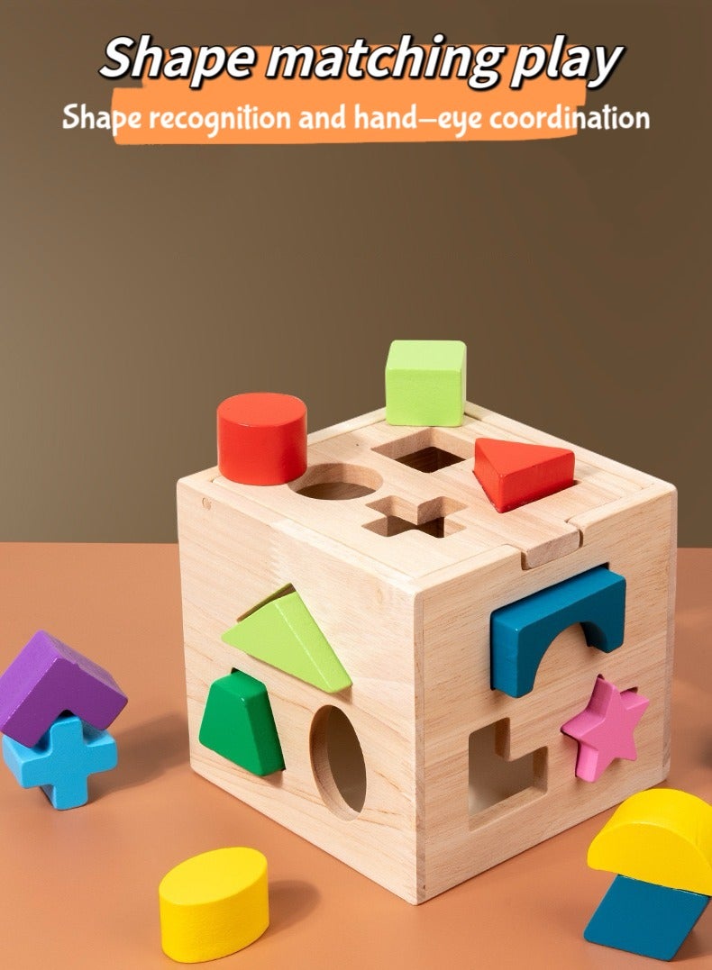 مجموعة فارزات الأشكال الخشبية المتينة والمتينة والملونة، متنوعة - Image 1