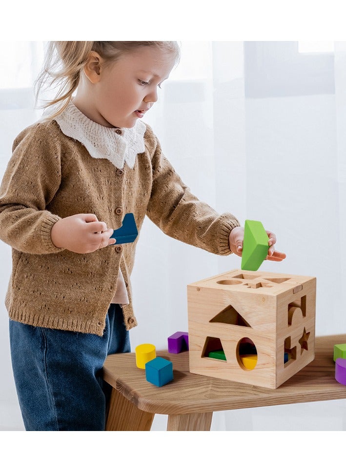 مجموعة فارزات الأشكال الخشبية المتينة والمتينة والملونة، متنوعة - Image 2