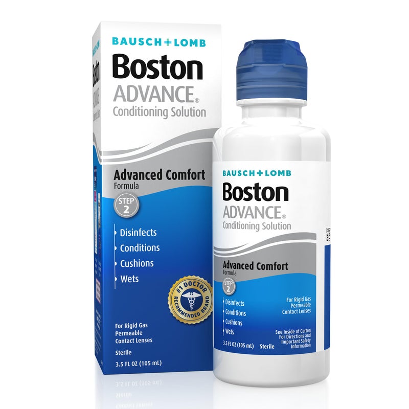 Boston ADVANCE Conditioning Solution, from Bausch + Lomb, 3.5 Fl Oz (Pack of 2) - Image 1