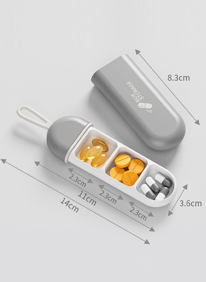 3Pcs Compact and Durable Anti-Moisture Three-Compartment Pill Box - Waterproof Seal, Eco-Friendly ABS Material, Large Capacity, Ideal for Travel, Daily Use, Medication Storage, and Easy Carry - Image 5