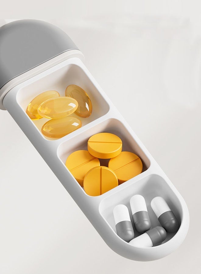 3Pcs Compact and Durable Anti-Moisture Three-Compartment Pill Box - Waterproof Seal, Eco-Friendly ABS Material, Large Capacity, Ideal for Travel, Daily Use, Medication Storage, and Easy Carry - Image 2