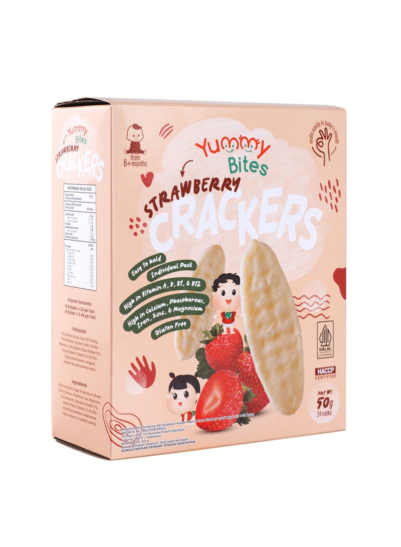 Yummy Bites Rice Cracker Strawberry - Image 3