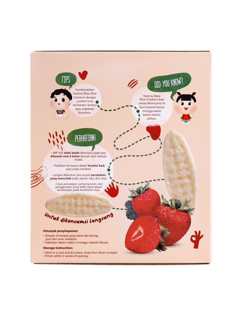 Yummy Bites Rice Cracker Strawberry - Image 2