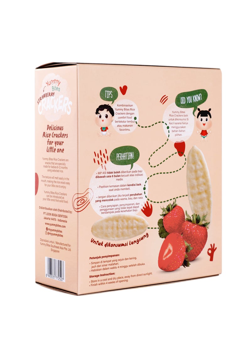 Yummy Bites Rice Cracker Strawberry - Image 5