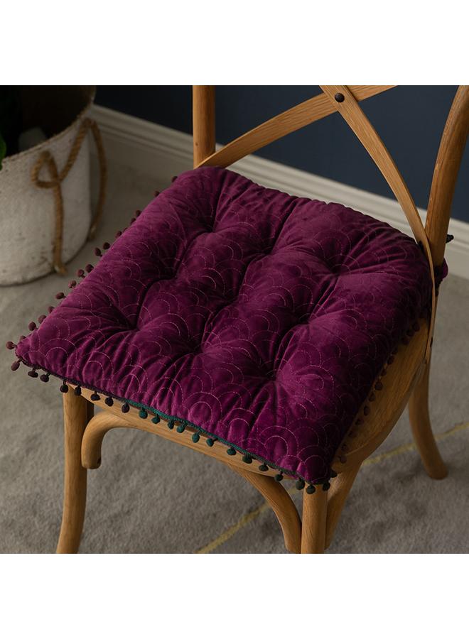 الأزرق جي دبليو وسادة كرسي طاولة مربعة ذات لون صلب وسادة كرسي الجلوس لفترة طويلة في غرفة المعيشة - Image 2