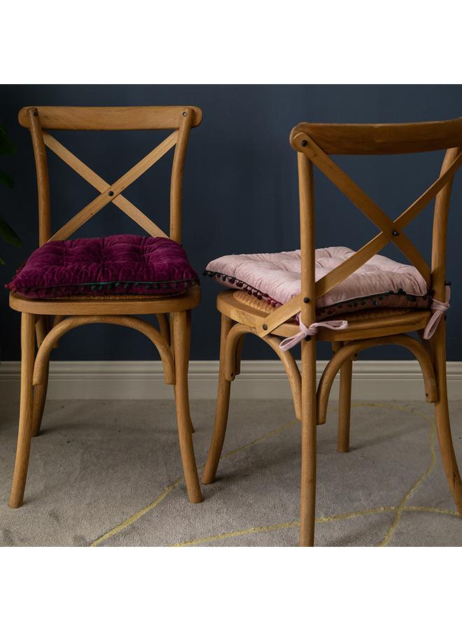 الأزرق جي دبليو وسادة كرسي طاولة مربعة ذات لون صلب وسادة كرسي الجلوس لفترة طويلة في غرفة المعيشة - Image 5