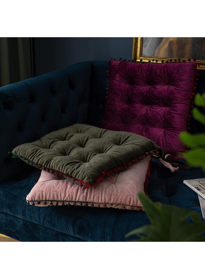 الأزرق جي دبليو وسادة كرسي طاولة مربعة ذات لون صلب وسادة كرسي الجلوس لفترة طويلة في غرفة المعيشة - Image 3