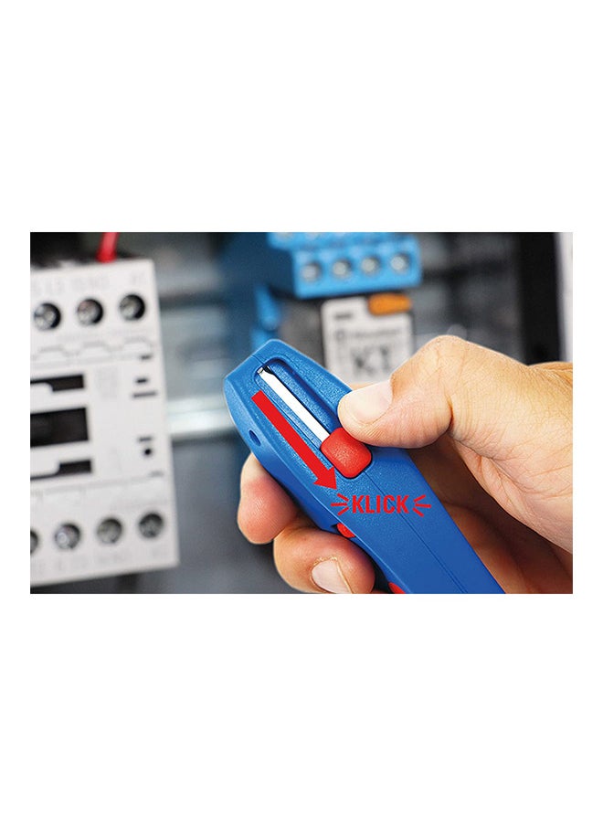 Weicon - WEICON Cable Stripper No. S 4 - 28  Stripping Blade with Retractable Hook Blade High Safety Universal Stripping Tool with Adjustable Cutting Depth Stripping Tool for Round Cables - Image 1