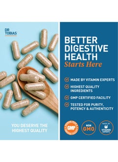 Dr. Tobias Dr. Tobias Psyllium Daily, Supports Healthy Bowel Movement, Psyllium Husk Capsules with Bentonite Clay, Flaxseed & Natural Ingredients, Daily Fiber Supplement in Support of Colon Health, 180 Capsules  - Image 3