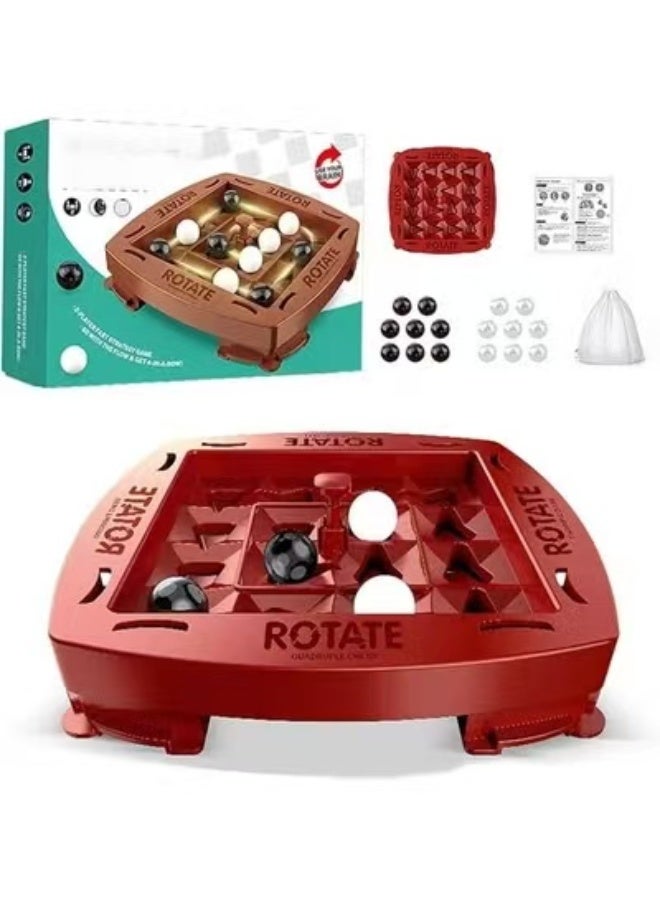 Chabeia Board Game for Children, Thinking and Strategy Game for 2 Players, black and white four-in-a-row game strategy toy, for Children, Ages 4 and Up - Image 1