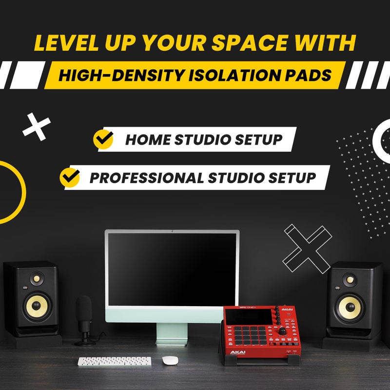 Sound Addicted - Studio Monitor Isolation Pads suitable for 6.5, 7 and 8 Inches Large Speakers | Reduce Vibrations and Fits most Stands - Pair | SMPad 8 - Image 5