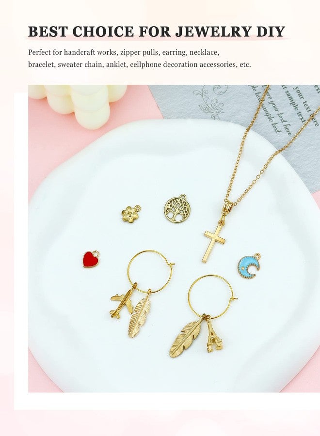 JIALEEY 110Pcs Assorted Gold Plated Enamel Pendants Charms for Jewelry Making Necklace Bracelet Craft Supplies - Image 5