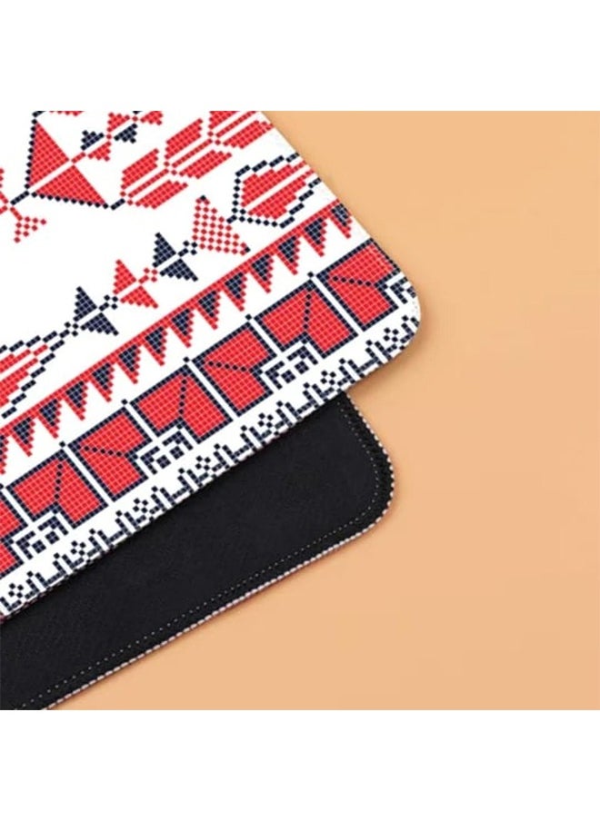 Univer Tang - Geometric Pattern Extended Mouse Pad XL, Large Gaming Desk Mat 80 x 30 cm, Anti-Slip Rubber Base, Stitched edges, Suitable for Gaming, Desktop, Office use (Abstract) - Image 1