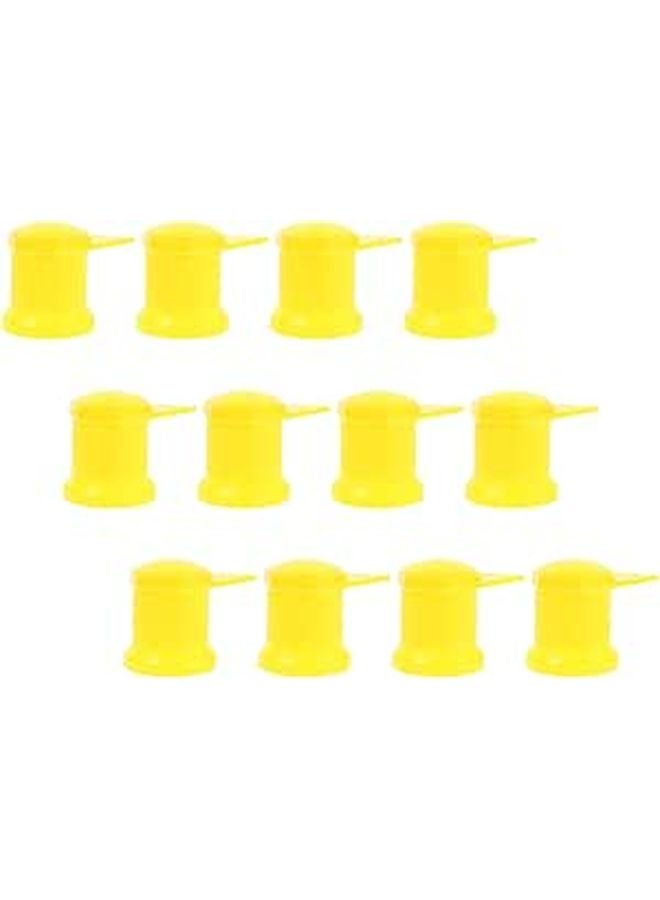 24pcs Yellow Wheel Nut Indicators And Bolt Covers For Commercial Vehicle Torque Check - Image 1