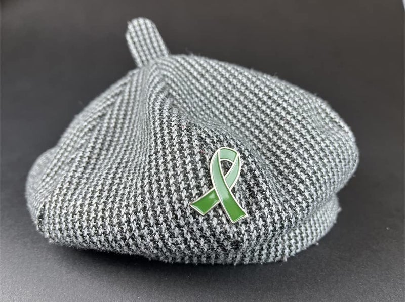 Alodidae 25 Pcs Green Ribbon Pin Mental Health Awareness Brooch - Image 3