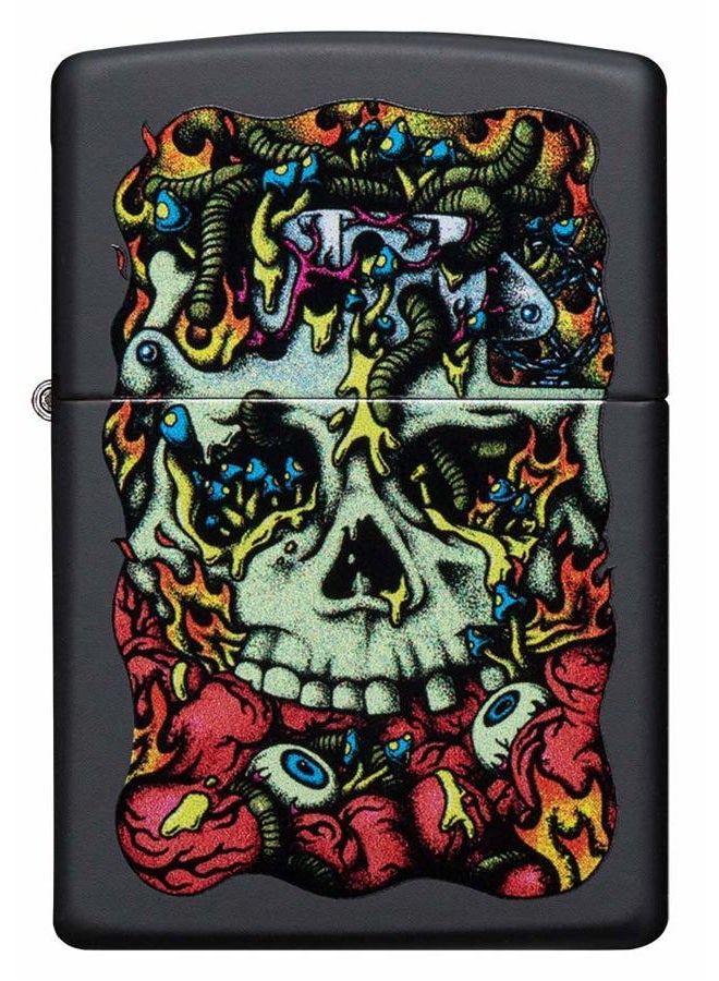 Zippo Dead Inside Design Black Matte Pocket Lighter - Image 2