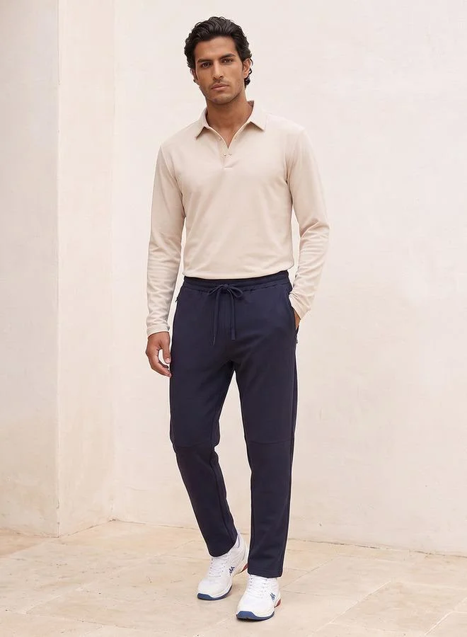 Love Pangolin Straight Fit Track Pants with Elasticated Drawstring Waist