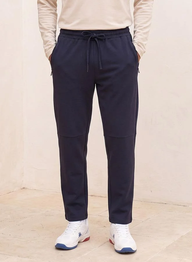 Love Pangolin Straight Fit Track Pants with Elasticated Drawstring Waist
