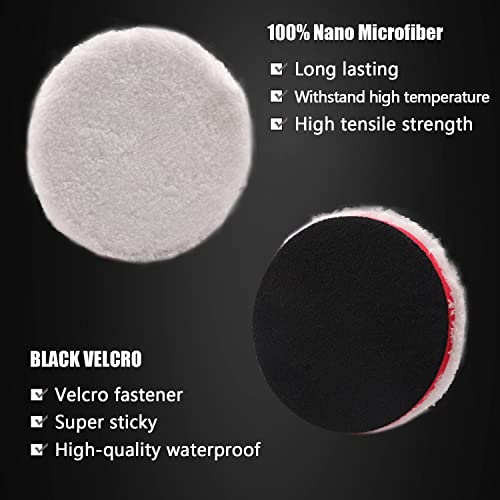 ZFE Buffing Polishing Pads, 7Pc 6.5 Inch Face for 6Inch 150mm Backing Plate Compound Buffing Sponge Pads Cutting Polishing Pad Kit for Car Buffer Polisher Compounding, Polishing and Waxing -PPTYS6SET - Image 5