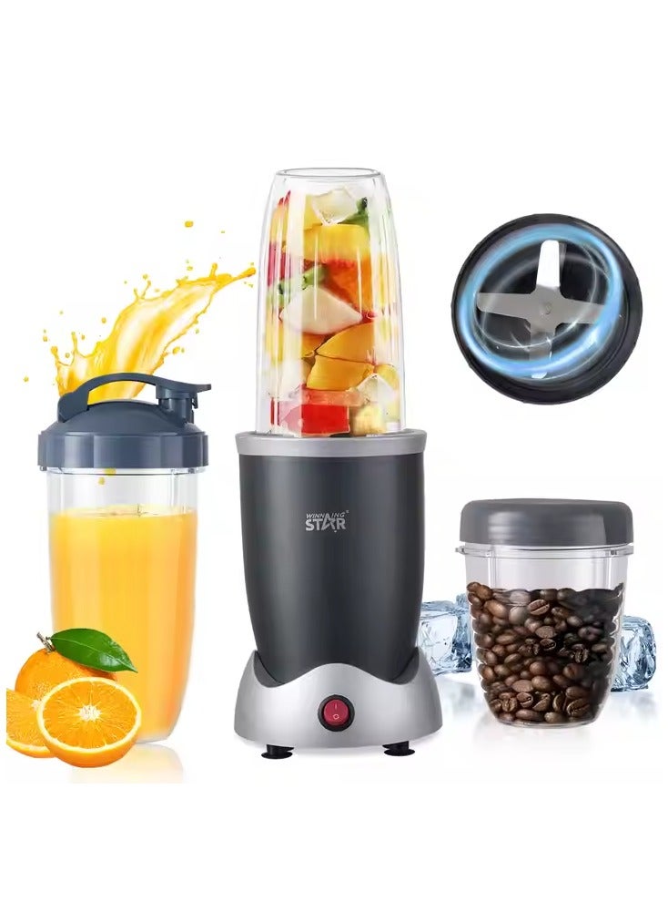 Winning Star 900W Multifunctional Blender & Juicer | High-Power Smoothie Maker with Portable Cup & Travel Mug - Image 2