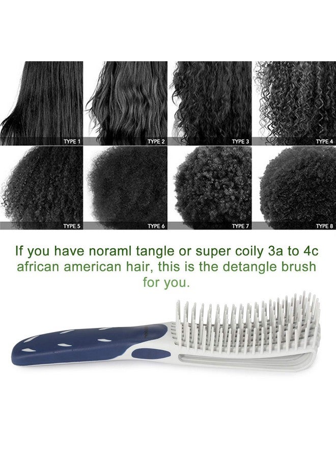 BESTOOL Detangling Brush for Curly and Natural Black Hair, Afro 3/4abc Texture, Faster and Easier Detangling of Wet or Dry Hair with No Pain (Blue) - Image 3